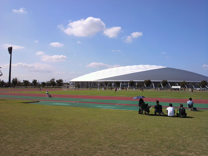 10月8日熊谷スポーツ文化公園陸上競技場　補助グラウンド